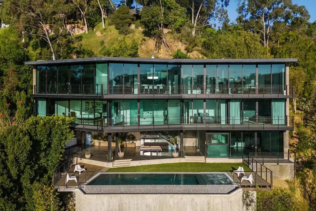 Luxurious Glass Mansion With Pool, Jacuzzi, Sauna Los Angeles